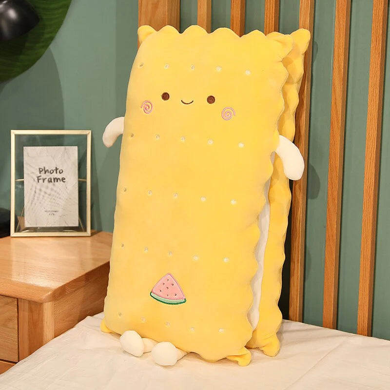 Mint In Box Toys Cheerful Thick Biscuit Body Pillow in yellow