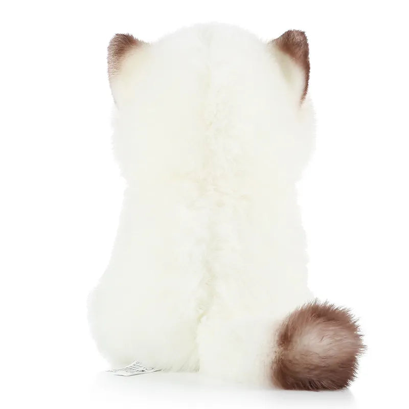 Lovely Simulation Siamese Cat Plush – Soft Cotton Cute Collectible