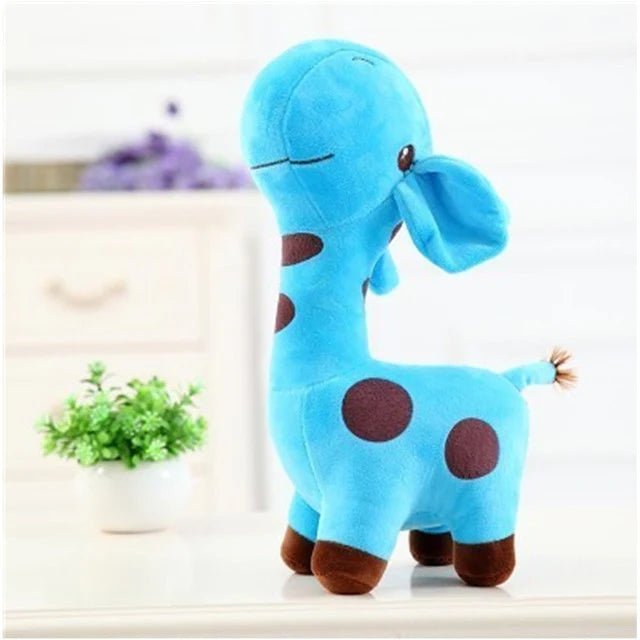 Mint In Box Toys Mini Colorful Giraffe Plushie – lifestyle desk styling