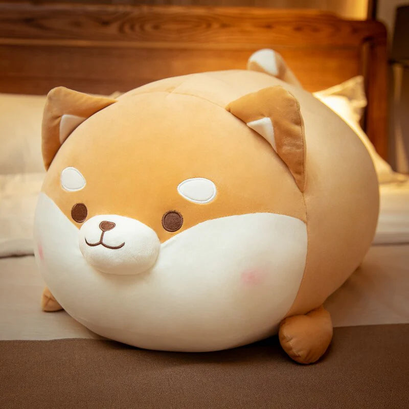 Mint In Box Toys Round Faced Shiba Inu Plush Collectible – front view
