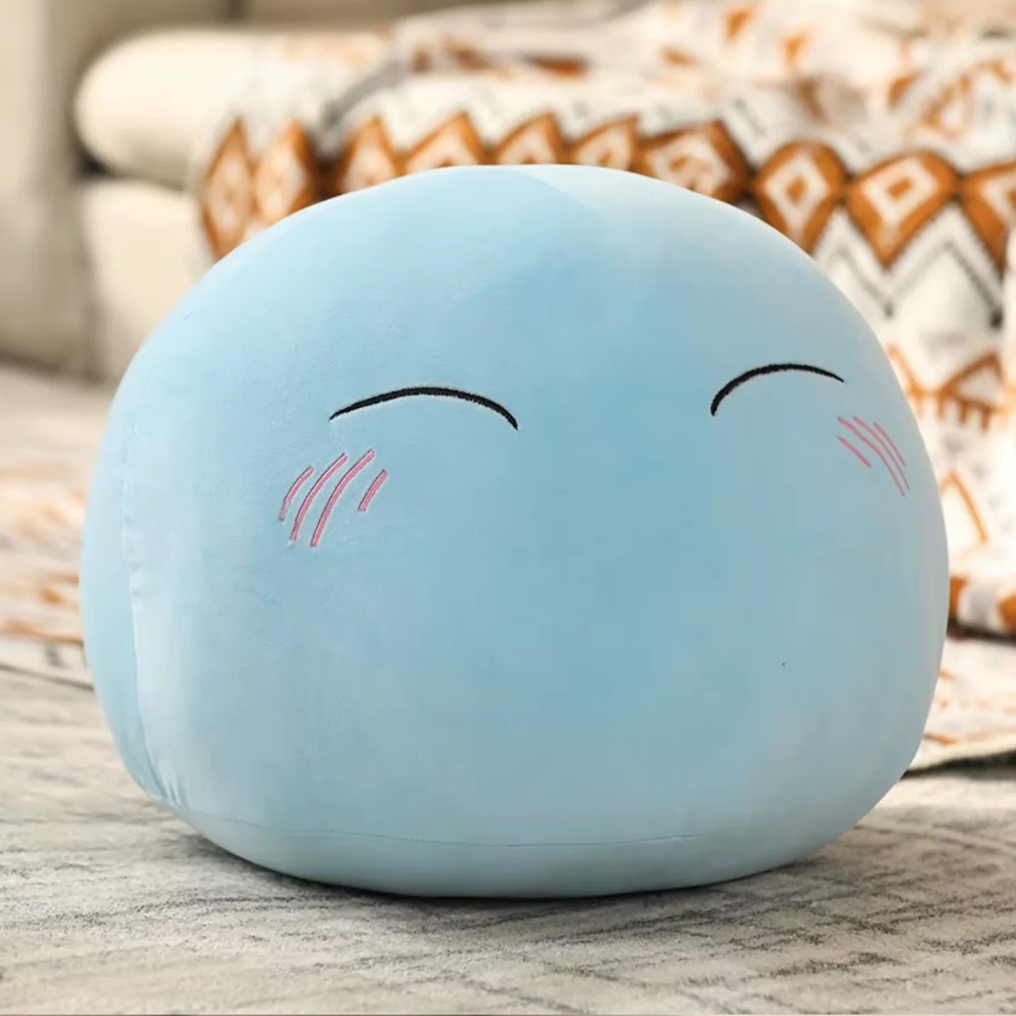Mint In Box Toys Cute Slime Character Plush Pendant – blue and yellow color options