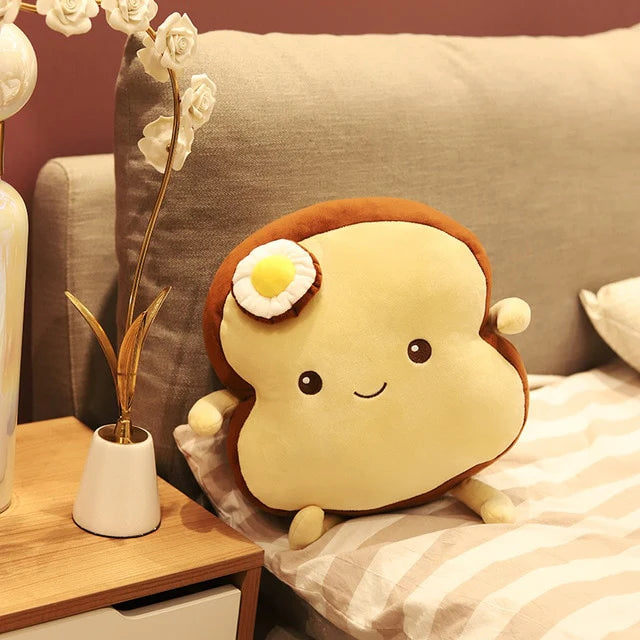 Mint In Box Toys Soft Bread Plush – Cozy Cotton Cuddle Pillow