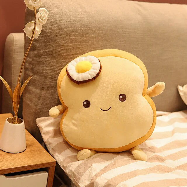 Soft Bread Plush – Cozy Cotton Cuddle Pillow