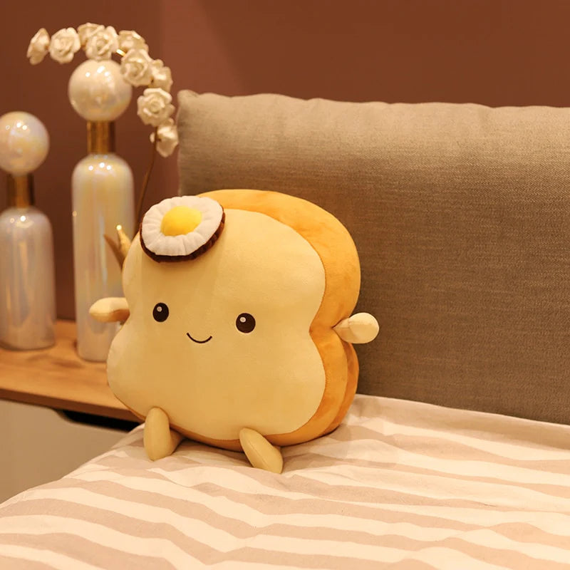 Soft Bread Plush – Cozy Cotton Cuddle Pillow