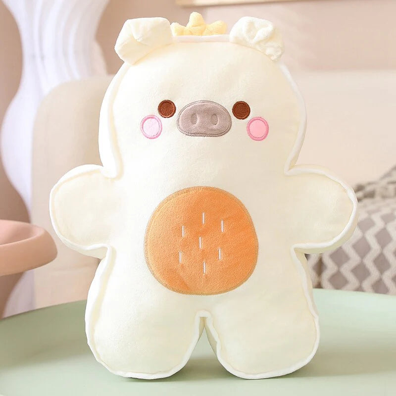 Mint In Box Toys Soft Gingerbread Man Plush Cushion – front view cozy cotton