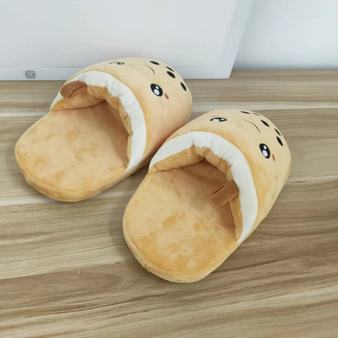 Stuffed Bubble Tea Slippers