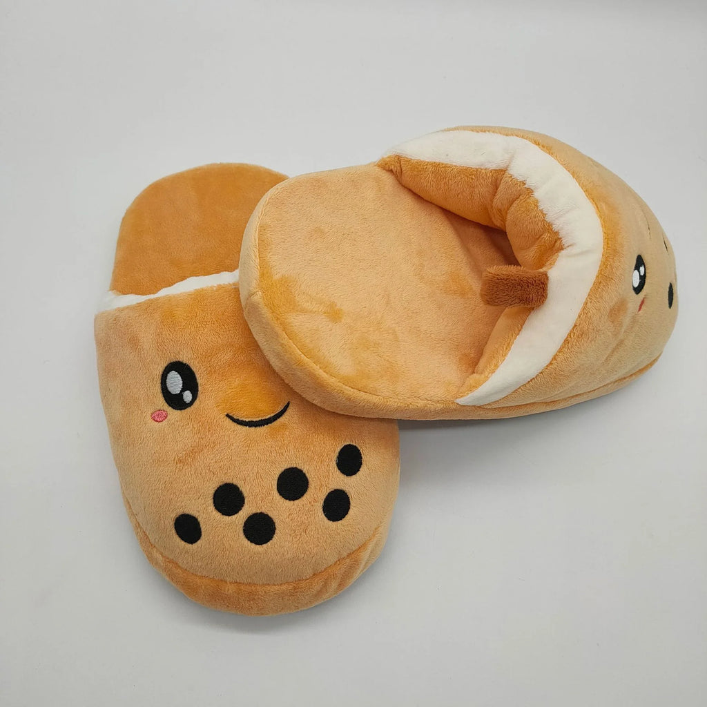 Stuffed Bubble Tea Slippers