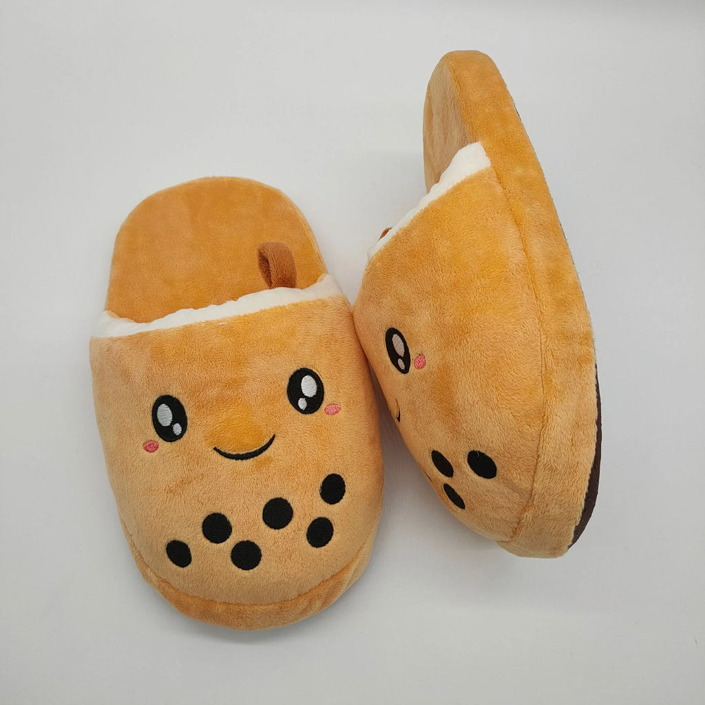 Stuffed Bubble Tea Slippers