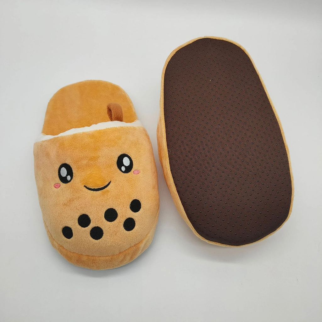 Stuffed Bubble Tea Slippers
