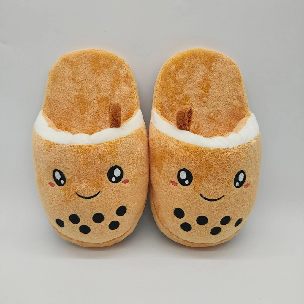 Stuffed Bubble Tea Slippers